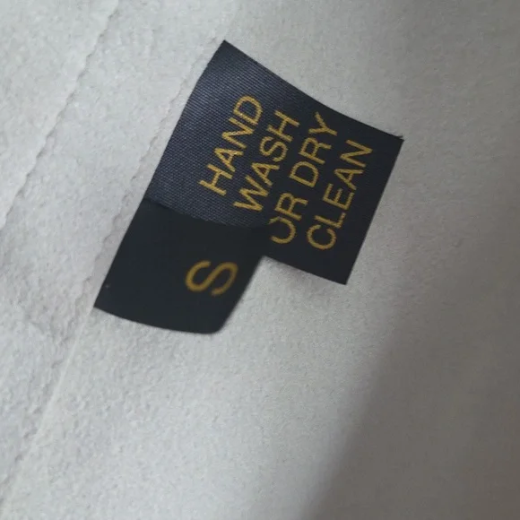 Yantar Ivory Suede Coat S - Picture 5 of 7